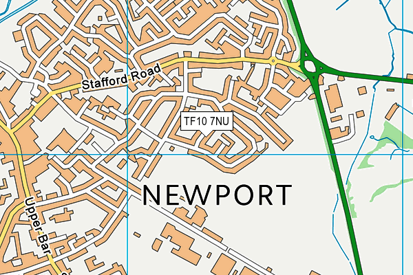 TF10 7NU map - OS VectorMap District (Ordnance Survey) TF10 7NU map - OS VectorMap District (Ordnance Survey)