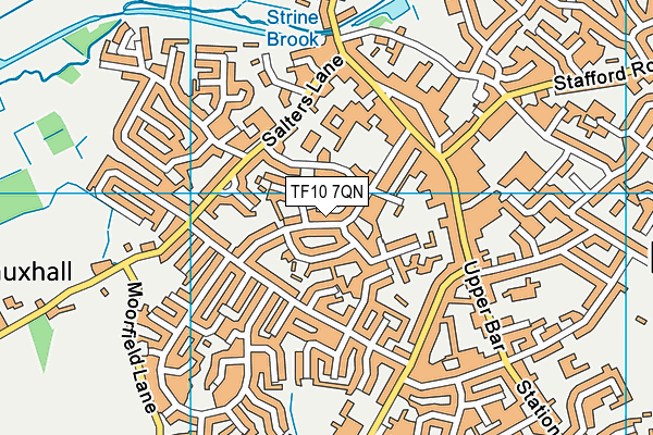 TF10 7QN map - OS VectorMap District (Ordnance Survey) TF10 7QN map - OS VectorMap District (Ordnance Survey)