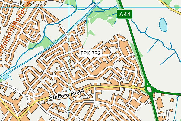 TF10 7RG map - OS VectorMap District (Ordnance Survey) TF10 7RG map - OS VectorMap District (Ordnance Survey)