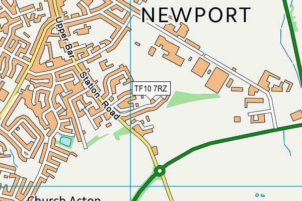 TF10 7RZ map - OS VectorMap District (Ordnance Survey) TF10 7RZ map - OS VectorMap District (Ordnance Survey)
