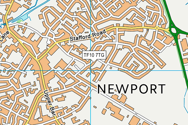 TF10 7TG map - OS VectorMap District (Ordnance Survey) TF10 7TG map - OS VectorMap District (Ordnance Survey)