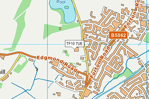 TF10 7UE map - OS VectorMap District (Ordnance Survey) TF10 7UE map - OS VectorMap District (Ordnance Survey)