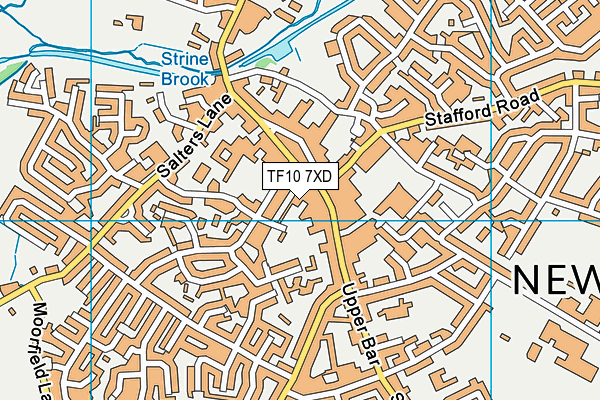 TF10 7XD map - OS VectorMap District (Ordnance Survey) TF10 7XD map - OS VectorMap District (Ordnance Survey)