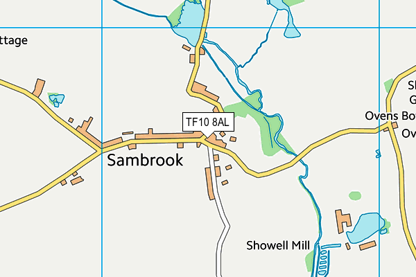 TF10 8AL map - OS VectorMap District (Ordnance Survey) TF10 8AL map - OS VectorMap District (Ordnance Survey)