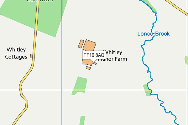 TF10 8AQ map - OS VectorMap District (Ordnance Survey) TF10 8AQ map - OS VectorMap District (Ordnance Survey)