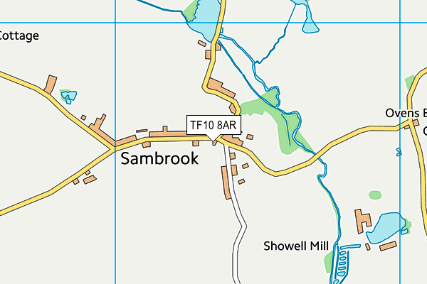 TF10 8AR map - OS VectorMap District (Ordnance Survey) TF10 8AR map - OS VectorMap District (Ordnance Survey)