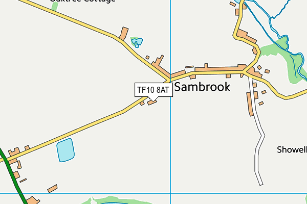 TF10 8AT map - OS VectorMap District (Ordnance Survey) TF10 8AT map - OS VectorMap District (Ordnance Survey)