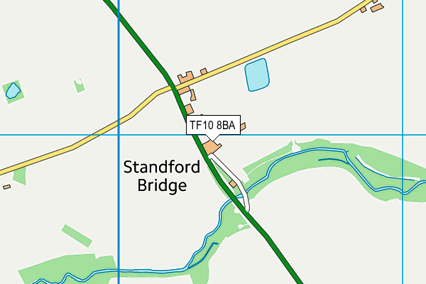 TF10 8BA map - OS VectorMap District (Ordnance Survey) TF10 8BA map - OS VectorMap District (Ordnance Survey)