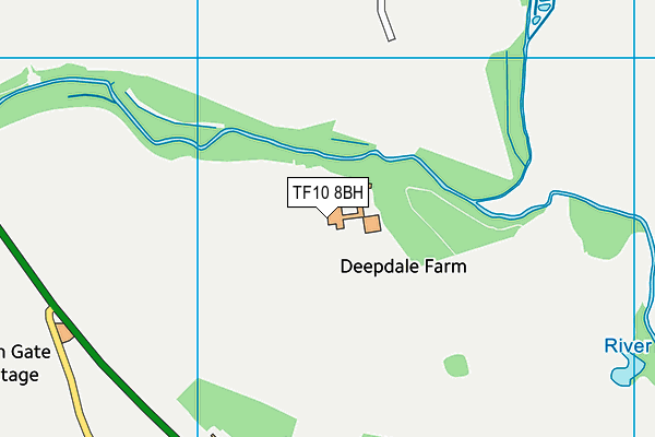 TF10 8BH map - OS VectorMap District (Ordnance Survey) TF10 8BH map - OS VectorMap District (Ordnance Survey)