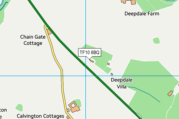 TF10 8BQ map - OS VectorMap District (Ordnance Survey) TF10 8BQ map - OS VectorMap District (Ordnance Survey)