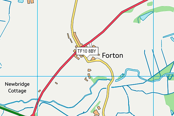 TF10 8BY map - OS VectorMap District (Ordnance Survey) TF10 8BY map - OS VectorMap District (Ordnance Survey)