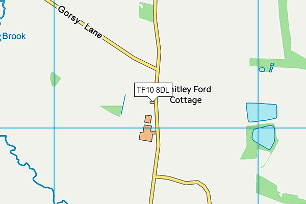 TF10 8DL map - OS VectorMap District (Ordnance Survey) TF10 8DL map - OS VectorMap District (Ordnance Survey)