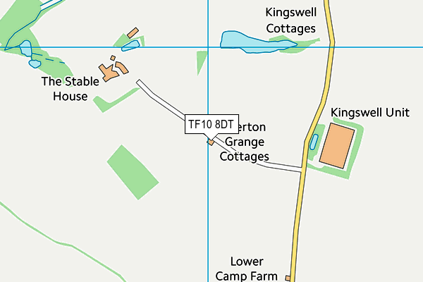 TF10 8DT map - OS VectorMap District (Ordnance Survey) TF10 8DT map - OS VectorMap District (Ordnance Survey)