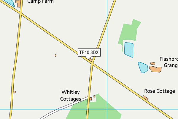 TF10 8DX map - OS VectorMap District (Ordnance Survey) TF10 8DX map - OS VectorMap District (Ordnance Survey)