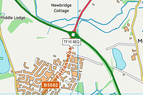 TF10 8EQ map - OS VectorMap District (Ordnance Survey) TF10 8EQ map - OS VectorMap District (Ordnance Survey)