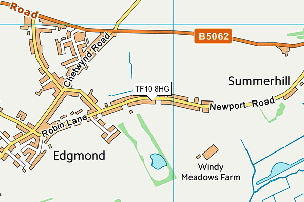 TF10 8HG map - OS VectorMap District (Ordnance Survey) TF10 8HG map - OS VectorMap District (Ordnance Survey)