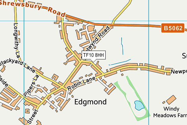 TF10 8HH map - OS VectorMap District (Ordnance Survey) TF10 8HH map - OS VectorMap District (Ordnance Survey)