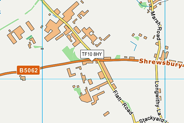 TF10 8HY map - OS VectorMap District (Ordnance Survey) TF10 8HY map - OS VectorMap District (Ordnance Survey)