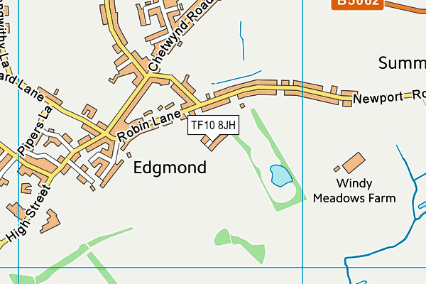 TF10 8JH map - OS VectorMap District (Ordnance Survey) TF10 8JH map - OS VectorMap District (Ordnance Survey)