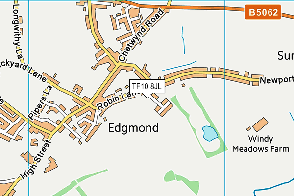 TF10 8JL map - OS VectorMap District (Ordnance Survey) TF10 8JL map - OS VectorMap District (Ordnance Survey)