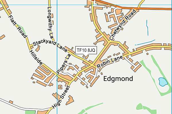 TF10 8JQ map - OS VectorMap District (Ordnance Survey) TF10 8JQ map - OS VectorMap District (Ordnance Survey)