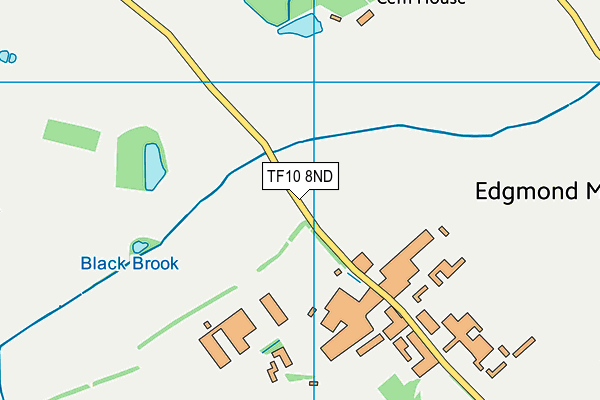 TF10 8ND map - OS VectorMap District (Ordnance Survey) TF10 8ND map - OS VectorMap District (Ordnance Survey)