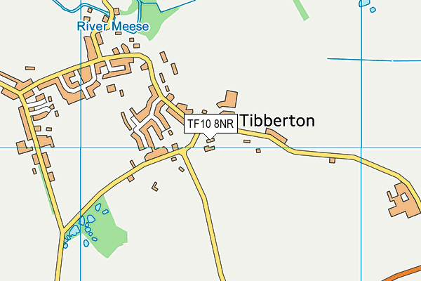 TF10 8NR map - OS VectorMap District (Ordnance Survey) TF10 8NR map - OS VectorMap District (Ordnance Survey)