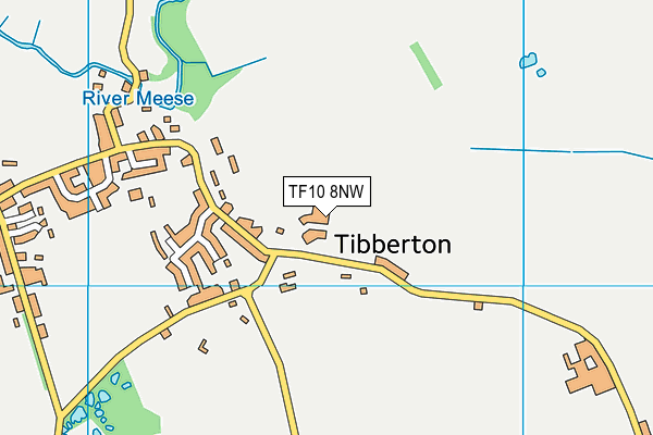 TF10 8NW map - OS VectorMap District (Ordnance Survey) TF10 8NW map - OS VectorMap District (Ordnance Survey)