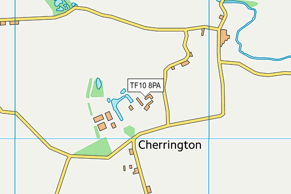 TF10 8PA map - OS VectorMap District (Ordnance Survey) TF10 8PA map - OS VectorMap District (Ordnance Survey)