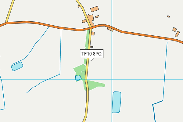 TF10 8PQ map - OS VectorMap District (Ordnance Survey) TF10 8PQ map - OS VectorMap District (Ordnance Survey)