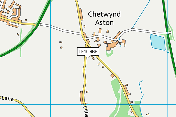 TF10 9BF map - OS VectorMap District (Ordnance Survey) TF10 9BF map - OS VectorMap District (Ordnance Survey)