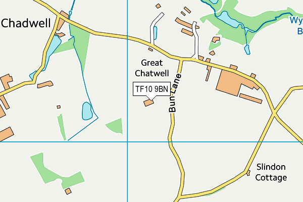 TF10 9BN map - OS VectorMap District (Ordnance Survey) TF10 9BN map - OS VectorMap District (Ordnance Survey)