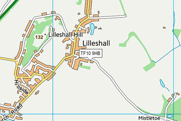 TF10 9HB map - OS VectorMap District (Ordnance Survey)