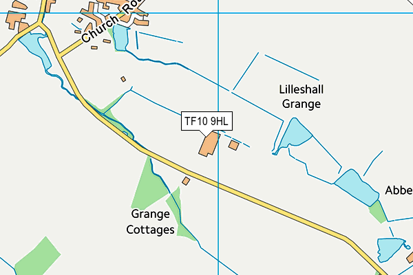 TF10 9HL map - OS VectorMap District (Ordnance Survey) TF10 9HL map - OS VectorMap District (Ordnance Survey)