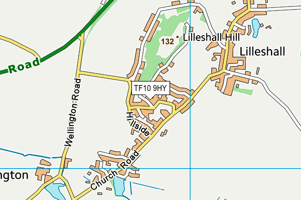 TF10 9HY map - OS VectorMap District (Ordnance Survey) TF10 9HY map - OS VectorMap District (Ordnance Survey)