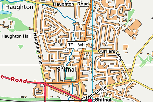 TF11 8AH map - OS VectorMap District (Ordnance Survey) TF11 8AH map - OS VectorMap District (Ordnance Survey)