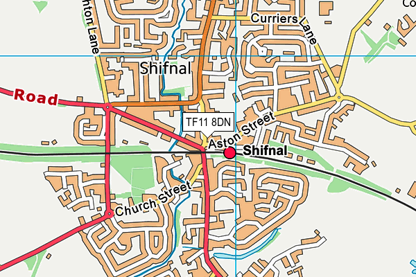 TF11 8DN map - OS VectorMap District (Ordnance Survey) TF11 8DN map - OS VectorMap District (Ordnance Survey)