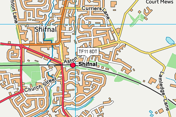 TF11 8DT map - OS VectorMap District (Ordnance Survey) TF11 8DT map - OS VectorMap District (Ordnance Survey)