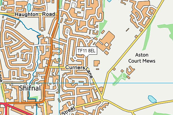 TF11 8EL map - OS VectorMap District (Ordnance Survey) TF11 8EL map - OS VectorMap District (Ordnance Survey)