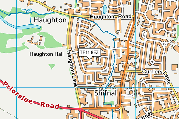 TF11 8EZ map - OS VectorMap District (Ordnance Survey) TF11 8EZ map - OS VectorMap District (Ordnance Survey)