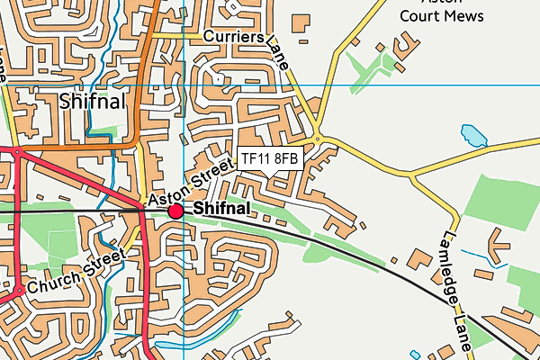 TF11 8FB map - OS VectorMap District (Ordnance Survey) TF11 8FB map - OS VectorMap District (Ordnance Survey)