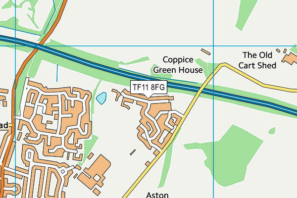 TF11 8FG map - OS VectorMap District (Ordnance Survey) TF11 8FG map - OS VectorMap District (Ordnance Survey)