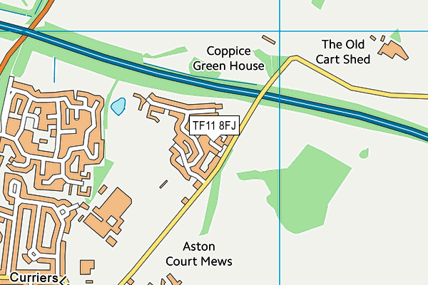 TF11 8FJ map - OS VectorMap District (Ordnance Survey) TF11 8FJ map - OS VectorMap District (Ordnance Survey)