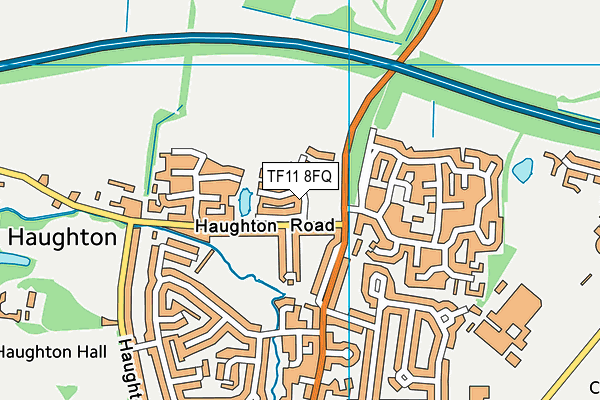 TF11 8FQ map - OS VectorMap District (Ordnance Survey) TF11 8FQ map - OS VectorMap District (Ordnance Survey)