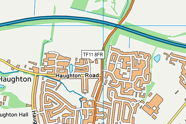 TF11 8FR map - OS VectorMap District (Ordnance Survey) TF11 8FR map - OS VectorMap District (Ordnance Survey)