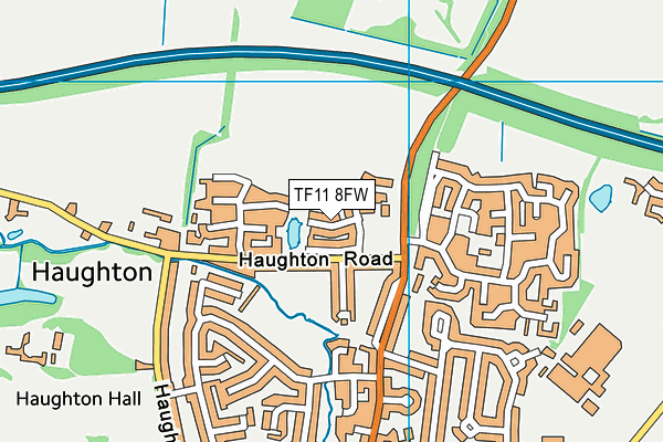 TF11 8FW map - OS VectorMap District (Ordnance Survey) TF11 8FW map - OS VectorMap District (Ordnance Survey)