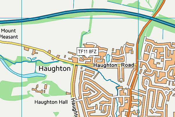 TF11 8FZ map - OS VectorMap District (Ordnance Survey) TF11 8FZ map - OS VectorMap District (Ordnance Survey)