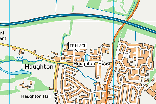 TF11 8GL map - OS VectorMap District (Ordnance Survey) TF11 8GL map - OS VectorMap District (Ordnance Survey)