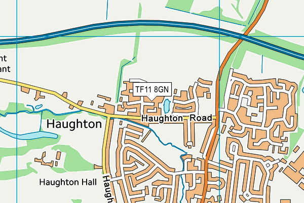 TF11 8GN map - OS VectorMap District (Ordnance Survey) TF11 8GN map - OS VectorMap District (Ordnance Survey)