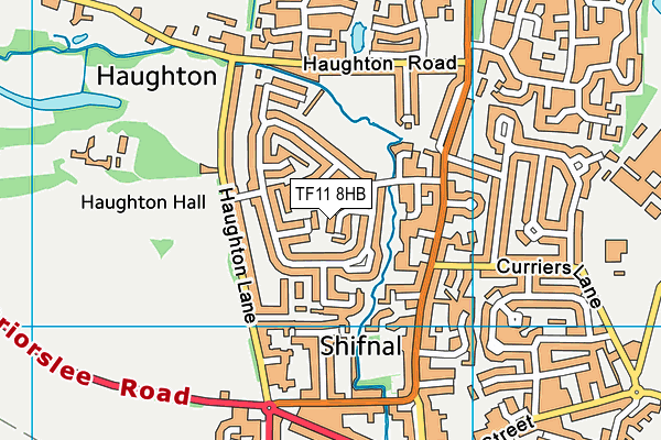 TF11 8HB map - OS VectorMap District (Ordnance Survey) TF11 8HB map - OS VectorMap District (Ordnance Survey)